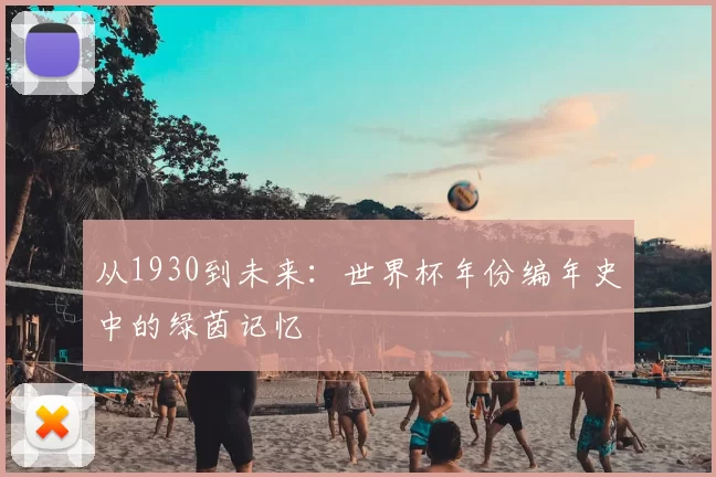 从1930到未来:世界杯年份编年史中的绿茵记忆